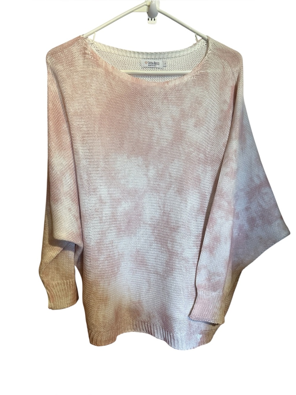 Luisa Ricci Italian Light weight dolman sleeve cotton Sweater ladies large 
Guc